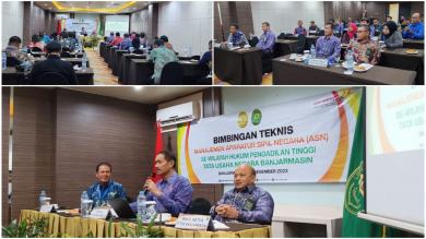 Bimbingan Teknis Manajemen Aparatur Sipil Negara (ASN) Se-Wilayah Hukum Pengadilan Tinggi Tata Usaha Negara Banjarmasin